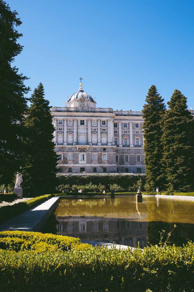 Palacio Real dai Giardini dei Sabatini
