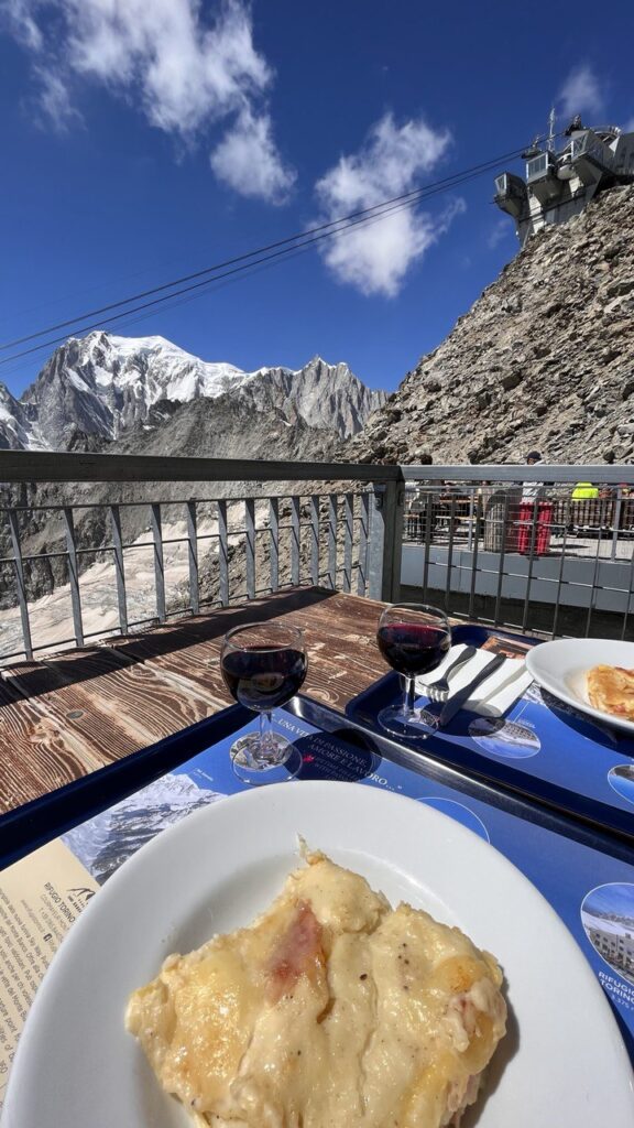 Pranzo sulla Skyway Monte Bianco